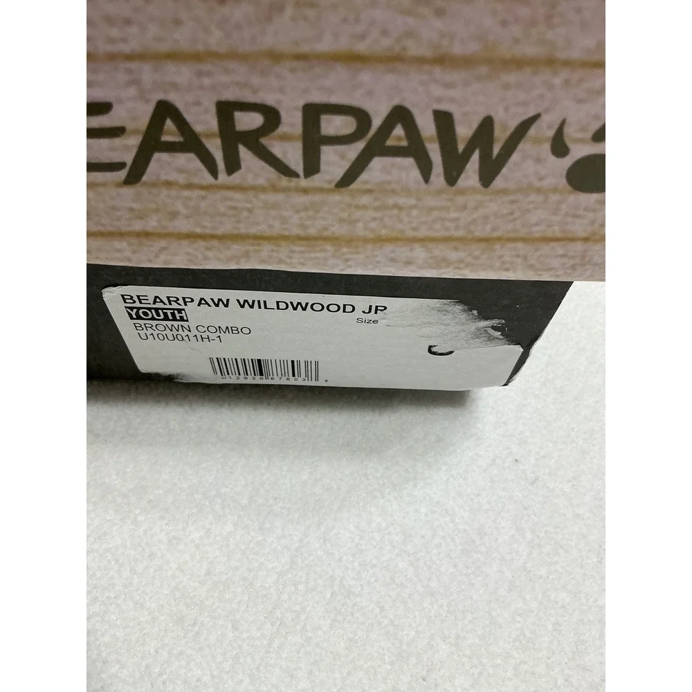 Bearpaw Wildwood JP Youth Size 3 Hiking Boots Brown U10U011H-1 NIB